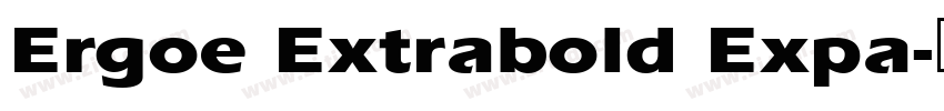 Ergoe Extrabold Expa字体转换